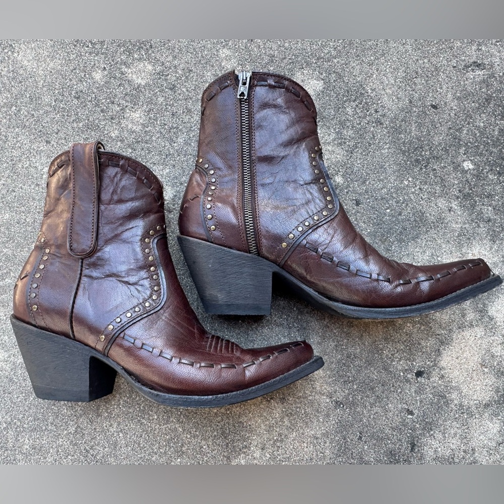 Old Gringo Brand Women’s Leather Western Cowgirl Ankle Boots Size 7.5 - Picture 5 of 11